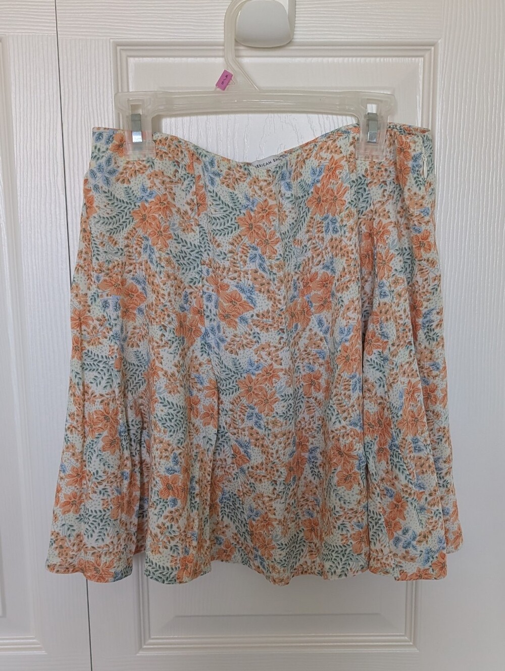 American Eagle Floral Skater Skirt